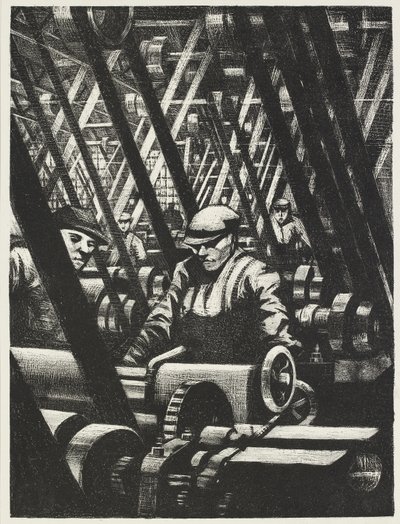 Produkcja silnika, 1917 autorstwa Christopher Richard Wynne Nevinson