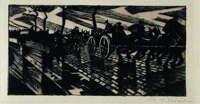 W drodze do Ypres autorstwa Christopher Richard Wynne Nevinson