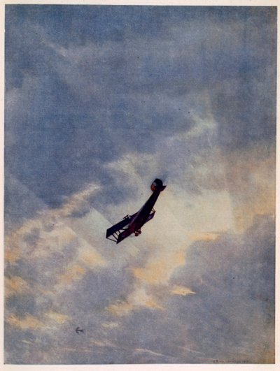 Swooping Down on the wrogi samolot, z brytyjskich artystów na froncie, kontynuacja frontu zachodniego, 1918 autorstwa Christopher Richard Wynne Nevinson