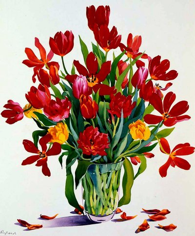 Tulipany (wc na papierze) autorstwa Christopher Ryland