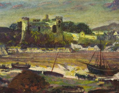 Zamek Laugharne, Carmarthenshire autorstwa Christopher Williams