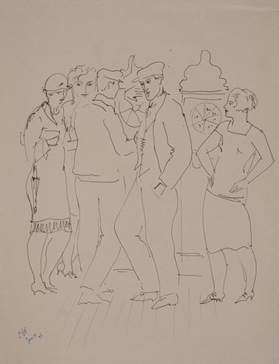Bar w Marsylii, 14 czerwca autorstwa Christopher Wood