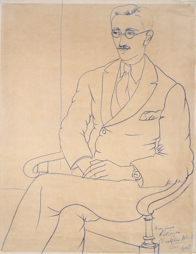 Portret Geralda Reitlingera, 1926 autorstwa Christopher Wood