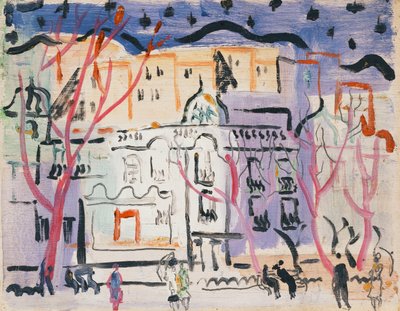 Scena uliczna, południe Francji autorstwa Christopher Wood