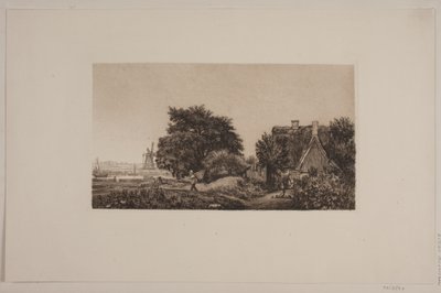 Krajobraz z młynem autorstwa Cilius Johannes Konrad Andersen