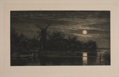 Księżycowy wieczór w Tubæk autorstwa Cilius Johannes Konrad Andersen