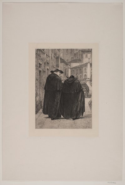 Dwóch księży rzymskich autorstwa Cilius Johannes Konrad Andersen