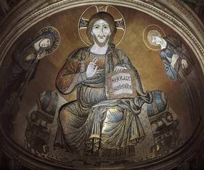 Chrystus w majestacie. Mozaika autorstwa Cimabue