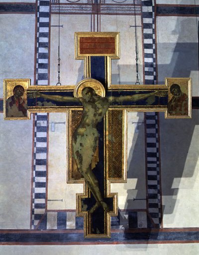 Ukrzyżowanie, ok. 1285 (tempera na panelu) (szczegóły patrz 123189) autorstwa Cimabue