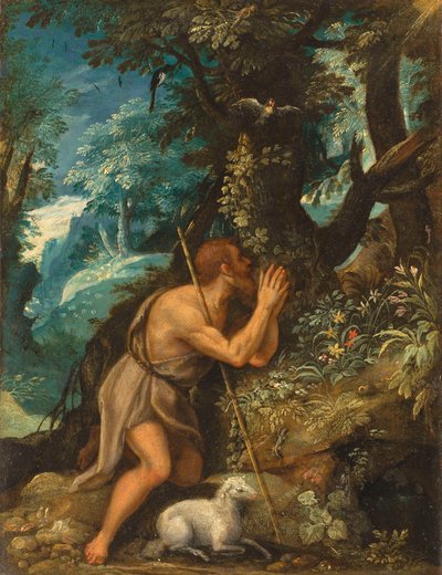 Święty Jan na pustyni autorstwa Circle of Adam Elsheimer