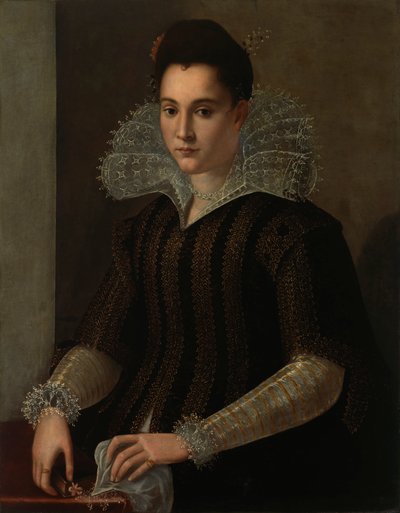 Szwedzki: Porträtt av dam Portret damy autorstwa Circle of Alessandro Allori