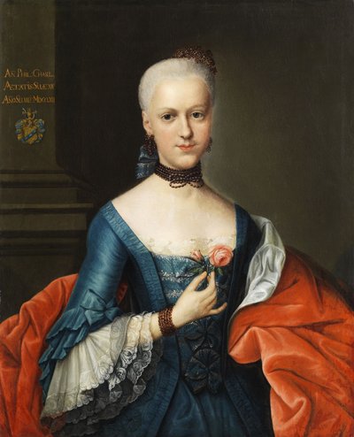 Portret młodej szlachetnej damy autorstwa Circle of Johann Heinrich Tischbein