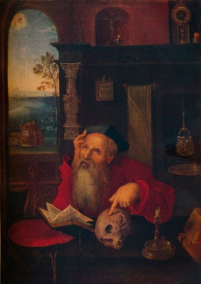 „Św. Hieronim w swoim gabinecie”, ok. 1530, 1920. autorstwa Circle of Joos van Cleve
