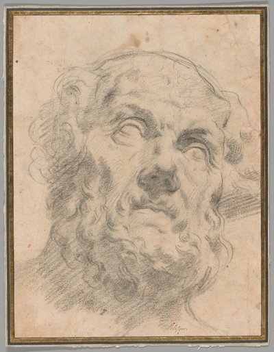 Głowa starca, prawdopodobnie Seneca autorstwa Circle of Peter Paul Rubens