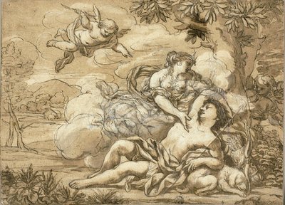 Diana i Endymion autorstwa Ciro Ferri