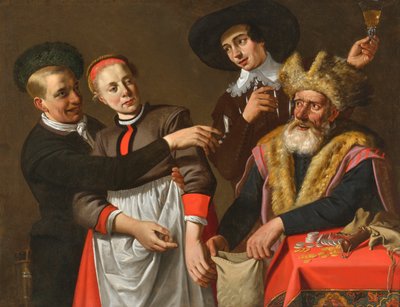 Rywale, pierwsza połowa XVII wieku.. autorstwa Claes Cornelisz. Moeyaert