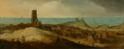 Egmond aan Zee (olej na desce) autorstwa Claes Jacobsz. van der Heck