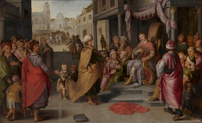 Wyrok Kambyzesa, 1620. autorstwa Claes Jacobsz van der Heck