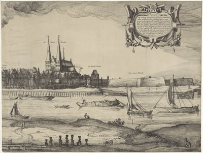Profil Deventera (płyta IV) autorstwa Claes Jansz. Visscher (II) (possibly)