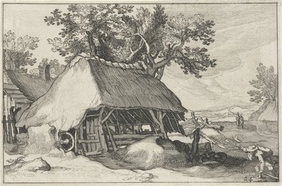 Gospodarstwo rolne Krajobrazy z farmami (tytuł serii) autorstwa Claes Jansz. Visscher (II)