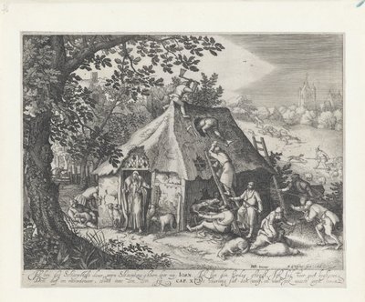 Chrystus w owczarni autorstwa Claes Jansz. Visscher (II)