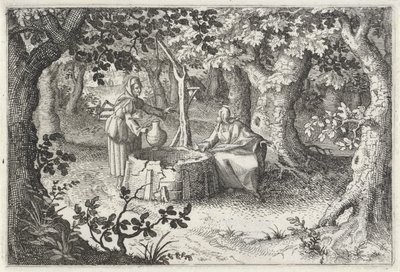 Chrystus i Samarytanka autorstwa Claes Jansz. Visscher (II)