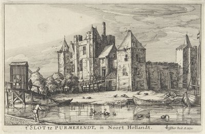 Zamek Purmersteijn w Purmerend autorstwa Claes Jansz. Visscher (II)