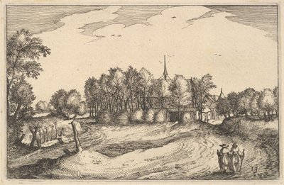 Klasztor, tablica 13 z Prowincji i Miasta Księstwa Brabancji, ok. 1900 r. 1610 autorstwa Claes Jansz Visscher