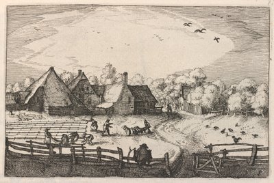 Blekerye aededuyne zlokalizowane (farmy i pola wybielające) autorstwa Claes Jansz Visscher