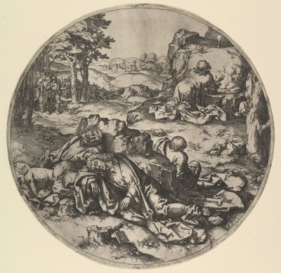 Kopia Chrystusa w Getsemani, XVII wiek. autorstwa Claes Jansz Visscher