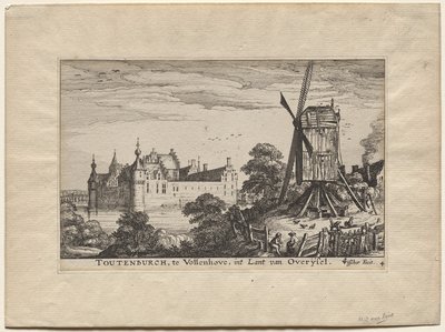 Cztery zamki w Holandii i Utrechcie: Zamek Toutenburgh w Vollenhove autorstwa Claes Jansz Visscher