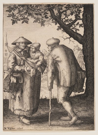 Rodzina chłopska autorstwa Claes Jansz. Visscher