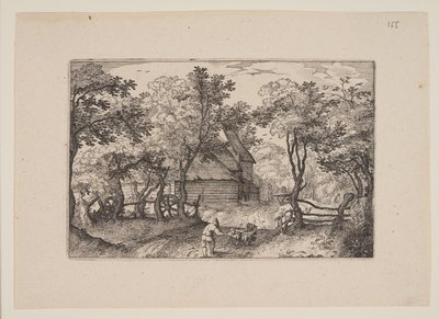 Droga w kierunku Heemstede, z widoków w okolicach Haarlemu (Plaisante Plaetsen) autorstwa Claes Jansz. Visscher