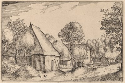 Gospodarstwo autorstwa Claes Jansz Visscher after Johannes van Doetechum, the Elder after Lucas
