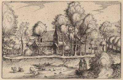 Staw autorstwa Claes Jansz Visscher after Johannes van Doetechum, the Elder after Lucas