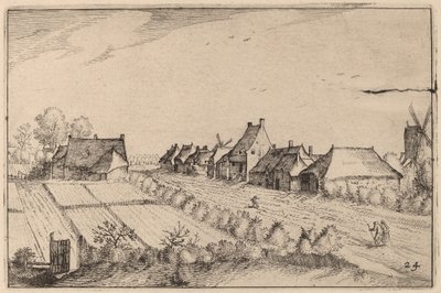 Pola i droga autorstwa Claes Jansz Visscher after Johannes van Doetechum, the Elder after Lucas