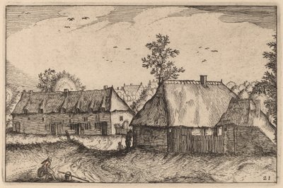 Duże szopy autorstwa Claes Jansz Visscher after Johannes van Doetechum, the Elder after Lucas