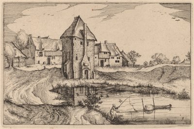Staw autorstwa Claes Jansz Visscher after Johannes van Doetechum, the Elder after Lucas