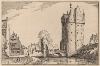 Brama Miejska autorstwa Claes Jansz Visscher after Johannes van Doetechum, the Elder after Lucas