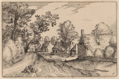 Wiejska Droga autorstwa Claes Jansz Visscher after Johannes van Doetechum, the Elder after Lucas