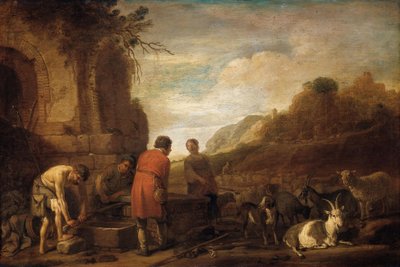 Spotkanie Jakuba i Racheli (Rodzaju 29:10) autorstwa Claes Moeyaert