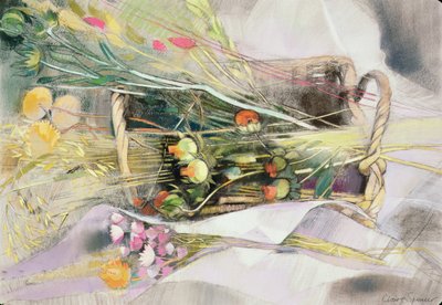 Kosz suszonych kwiatów ( autorstwa Claire Spencer