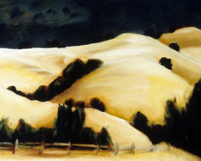 Spektakularne niebo nad Golden Hills autorstwa Claire Whitehead