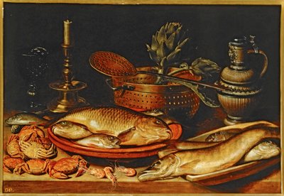 Martwa natura z rybą ... autorstwa Clara Peeters
