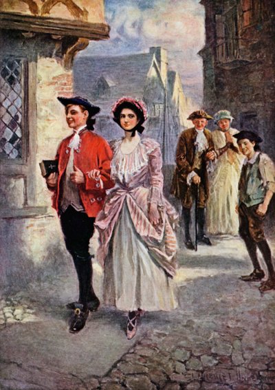 Sally In Our Alley (kolor lito) autorstwa Clarence F. Underwood