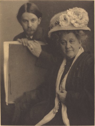 Alvin Langdon Coburn i jego matka autorstwa Clarence H. White
