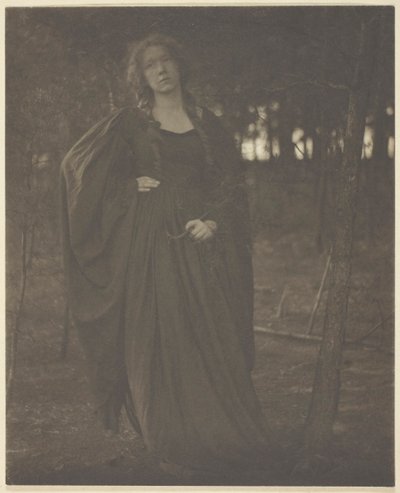 Bez tytułu [kobieta w lesie], 190105. autorstwa Clarence H White