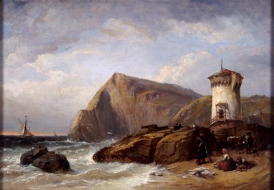 Wieża Terracina, 1854 autorstwa Clarkson Stanfield