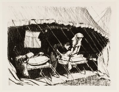 „Stacja rozliczeń cywilnych we Francji”, 1917 autorstwa Claude Allin Shepperson