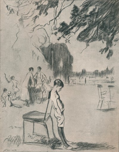 Jestem chory na śmierć kobiet z chłopca, c1900 autorstwa Claude Allin Shepperson